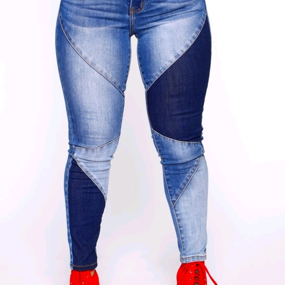 Fashion Nova Denim - Stay in line mid rise skinny jeans